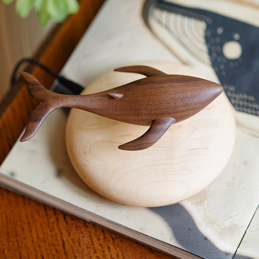 Floating Wood Whale